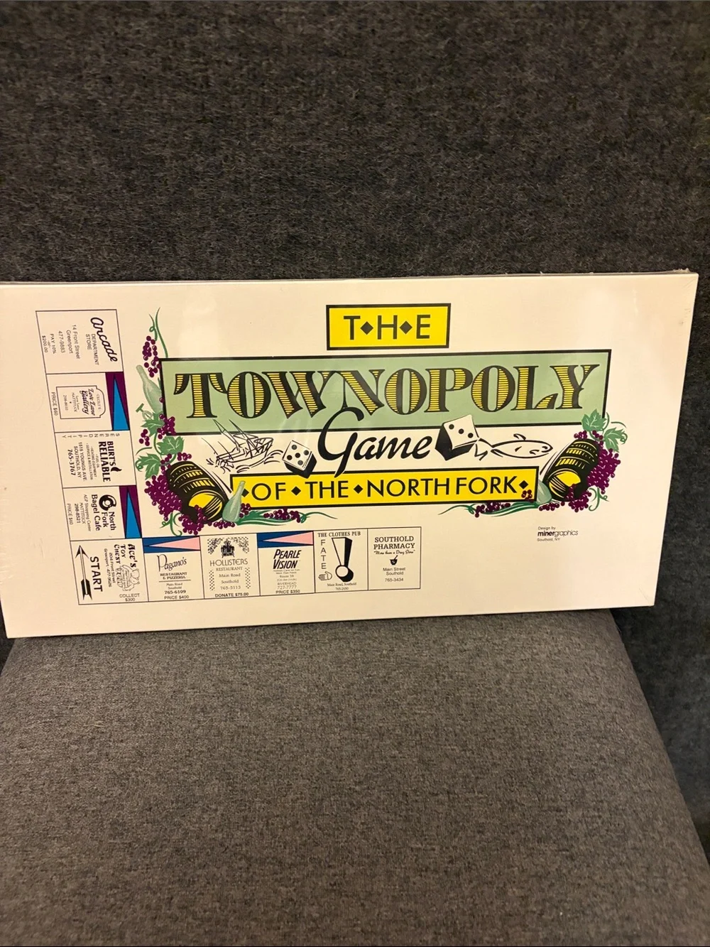 Townopoly: Game of the North Fork - White Box Family Board Game
